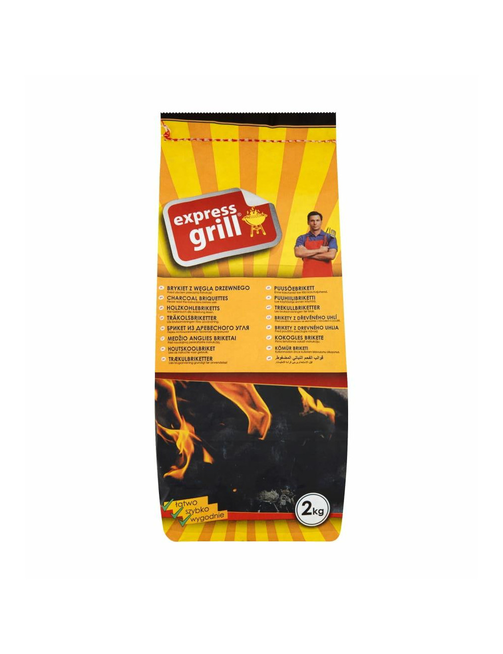 BRYKIET EXPRESSGRILL 2 KG