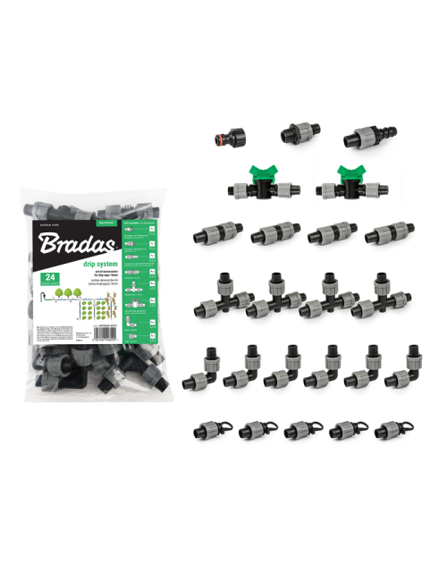 ZESTAW AKCESORIÓW DO TAŚMY KROPLUJĄCEJ 16mm 24szt.