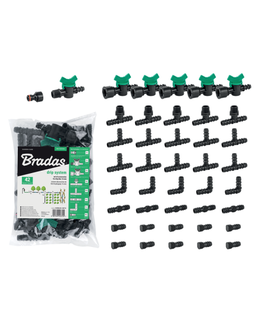 ZESTAW AKCESORIÓW DO LINII KROPLUJĄCEJ 16mm 42szt.