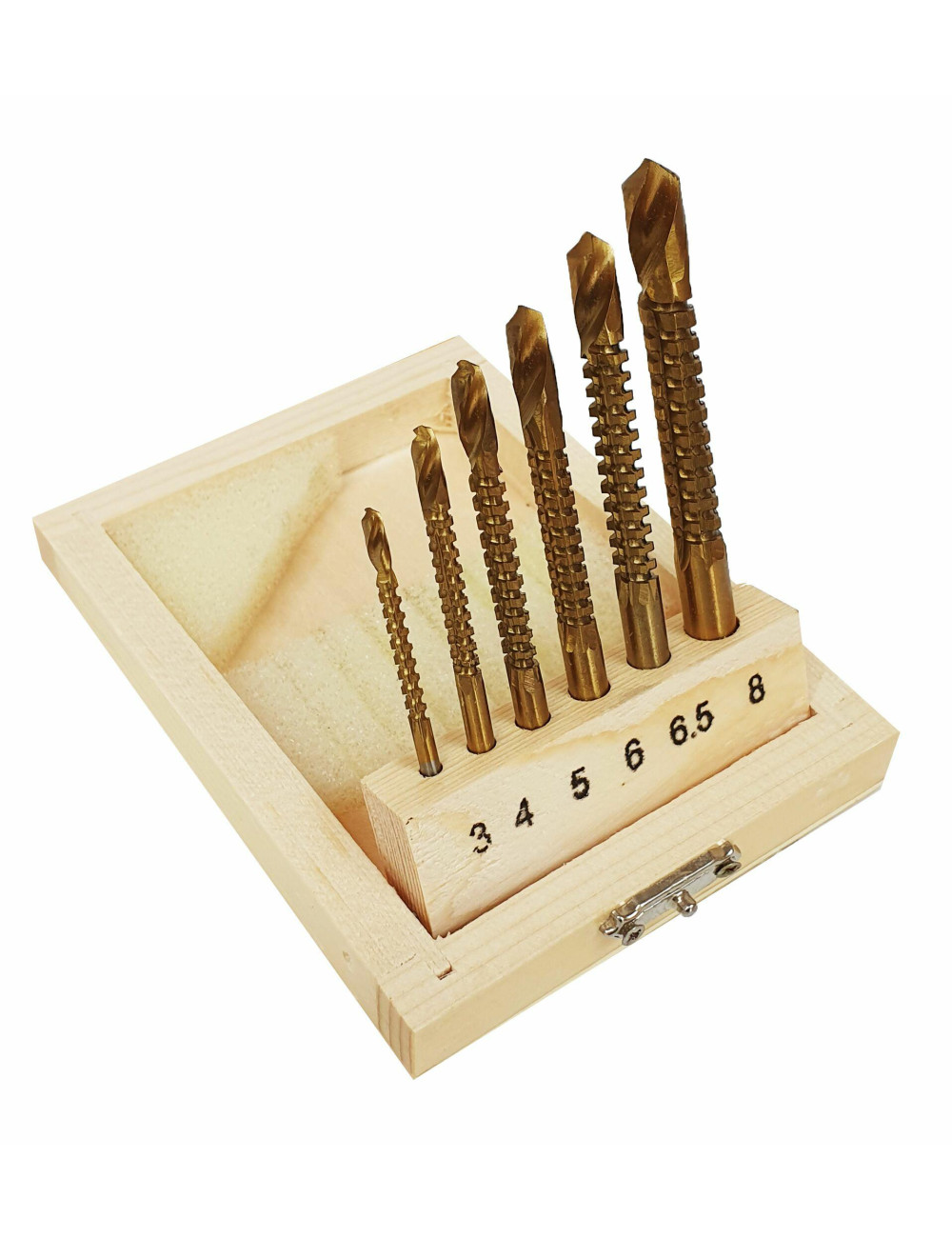 ZESTAW WIERTEŁ FREZUJĄCYCH 6szt. SILVER 3-8mm