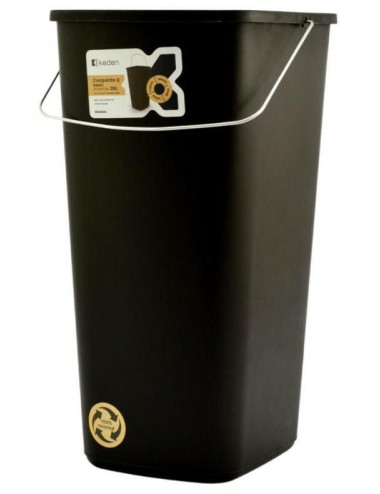 KEDEN KOSZ NA ŚMIECI COMPACTA Q BASIC 25L - CZARNY RECYKLING*