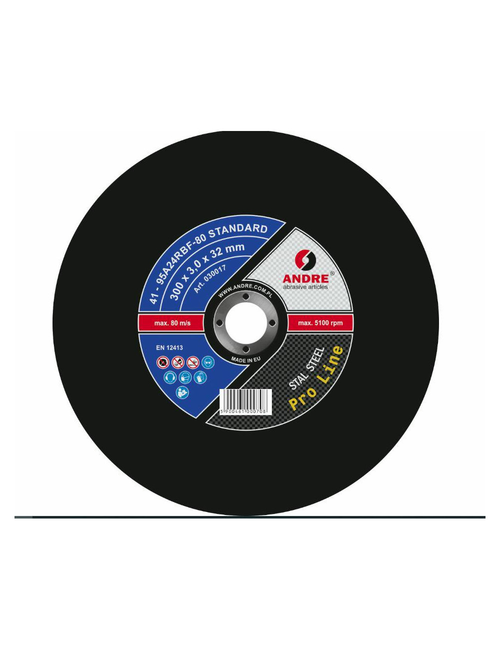 ANDRE TARCZA DO METALU 300 x 3,0mm x 32mm STANDARD PRO LINE 95A24RBF