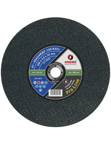 ANDRE TARCZA DO METALU 350 x 3,5mm x 32mm RAIL 100 PRO LINE 95A24RBF DO SZYN KOLEJOWYCH