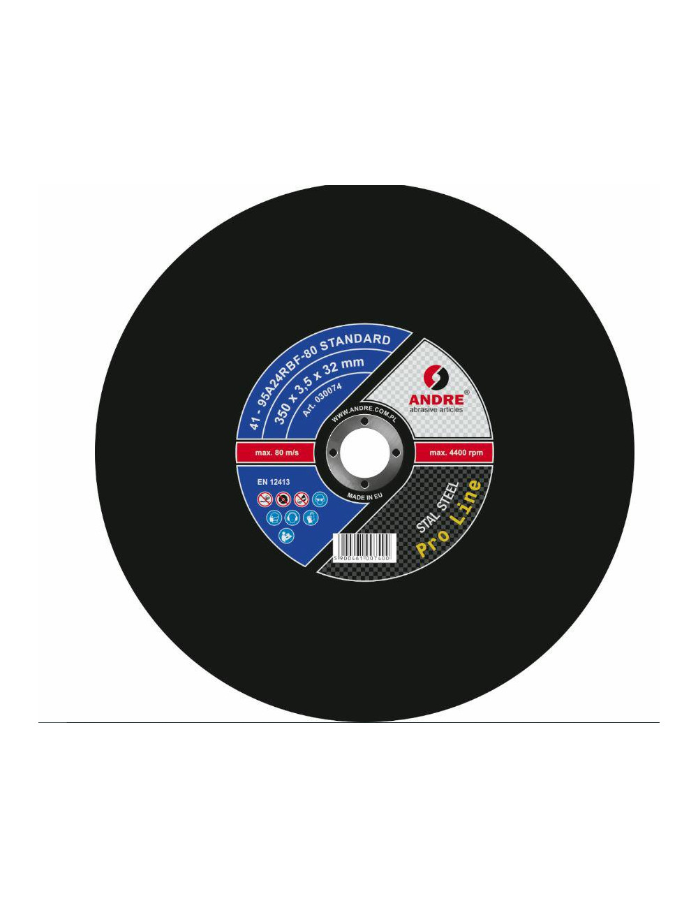 ANDRE TARCZA DO METALU 350 x 3,5mm x 32mm STANDARD PRO LINE 95A24RBF