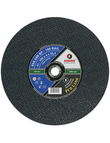 ANDRE TARCZA DO METALU 350 x 4,0mm x 25,4mm RAIL 100 PRO LINE 95A24RBF DO SZYN KOLEJOWYCH