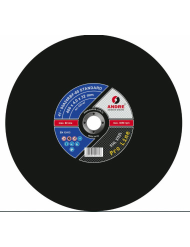 ANDRE TARCZA DO METALU 400 x 4,0mm x 32mm STANDARD PRO LINE 95A24RBF