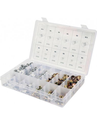 YATO NITONAKRĘTKI ALUMINIOWE I STALOWE kpl.300el. M3-M10