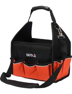 YATO POJEMNIK NARZĘDZIOWY OTWARTY 12" Z UCHWYTEM Z TAŚMY 16 KIESZENI