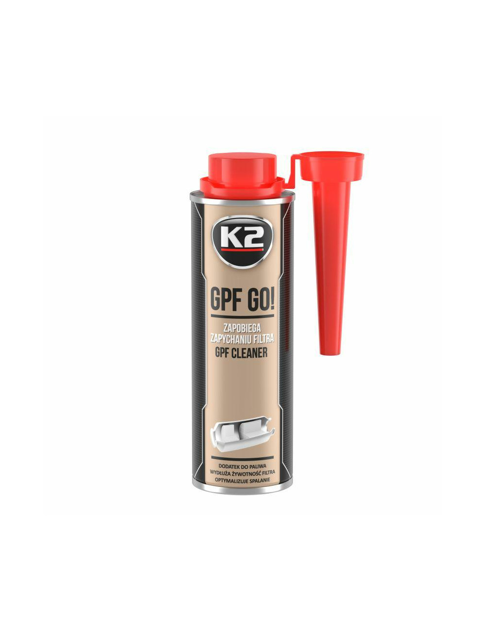 K2 DODATEK DO PALIWA (BENZYNY) ZAPOBIEGA ZAPYCHANIU FILTRA GPF 250ML