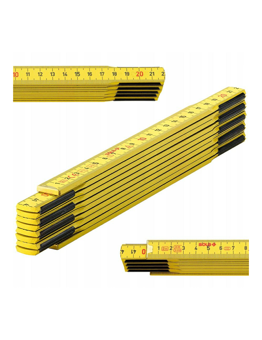 SOLA MIARA SKŁADANA DREWNIANA 2m HG 2 10