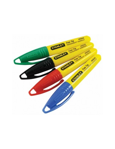 STANLEY MARKER FINE TIP MINI 4szt.