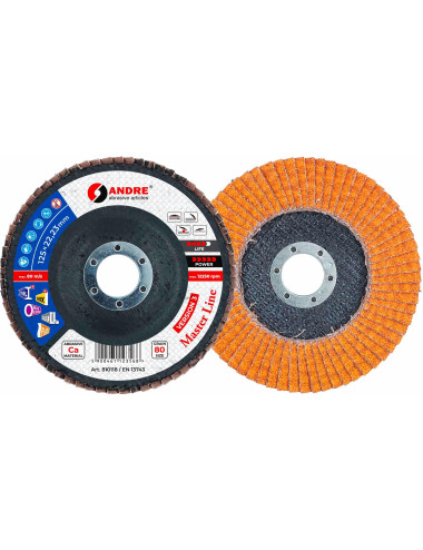 ANDRE ŚCIERNICA LISTKOWA 125mm P 80 CERAMICZNA MASTER LINE WERSJA III