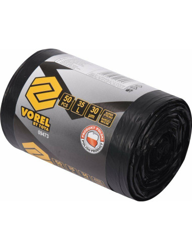VOREL WORKI SUPER MOCNE NA ODPADY 35l 30µm 50szt.