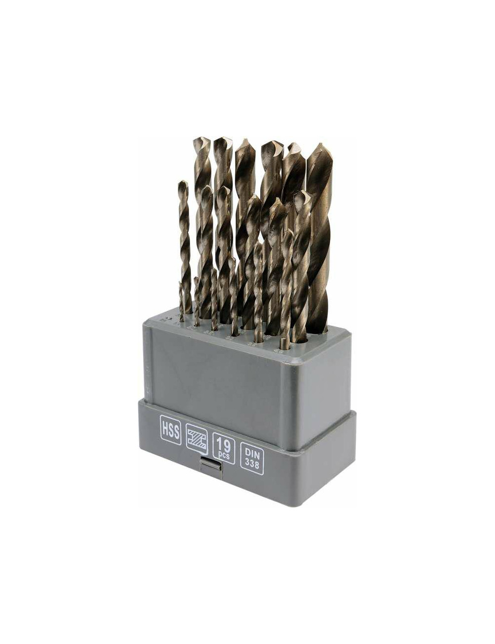 STHOR WIERTŁO METAL BIAŁE KOMPLET 19szt. 1,0-10,0