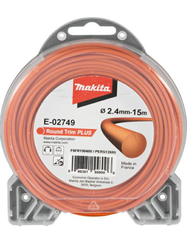 MAKITA ŻYŁKA NYLONOWA OKRĄGŁA 2,4mm 15mb