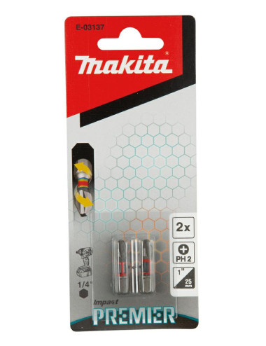 MAKITA KOŃCÓWKA WKRĘTAKOWA PH2-25mm 2szt. IMPACT PREMIER