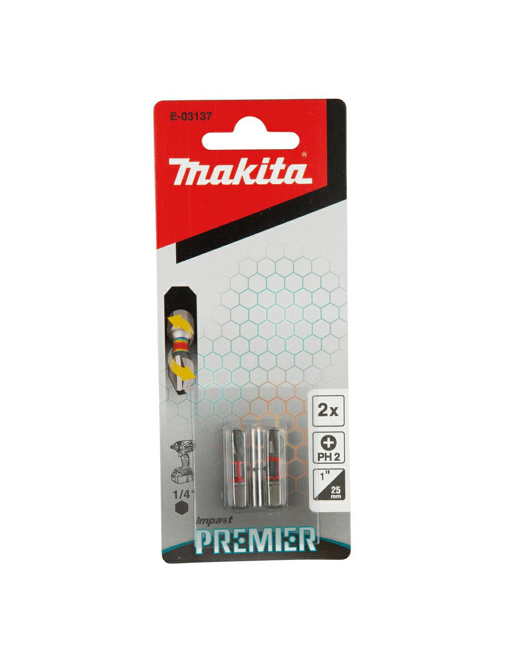 MAKITA KOŃCÓWKA WKRĘTAKOWA PH2-25mm 2szt. IMPACT PREMIER