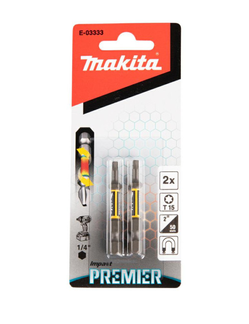 MAKITA KOŃCÓWKA WKRĘTAKOWA T15-50mm 2szt. IMPACT PREMIER