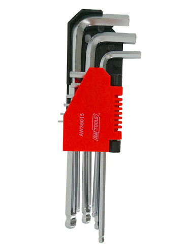 AWTOOLS IMBUS 9szt KULA 1,5-10 BLACK LINE