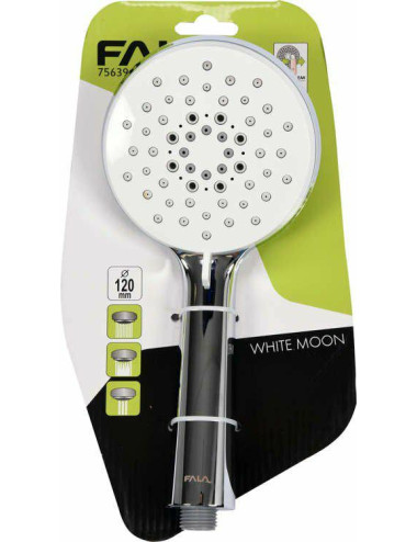 FALA SŁUCHAWKA PRYSZNICOWA WHITE MOON 120MM 3 FUNKCJE