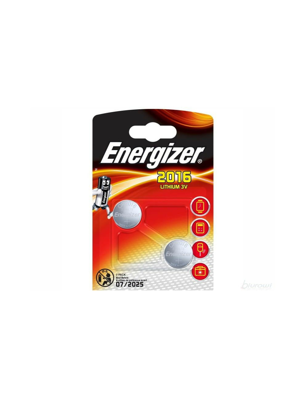 ENERGIZER BATERIA CR-2016 - 2szt.