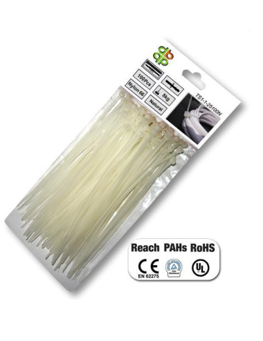 OPASKA PLASTIK BIAŁA 3,6x280 100szt.