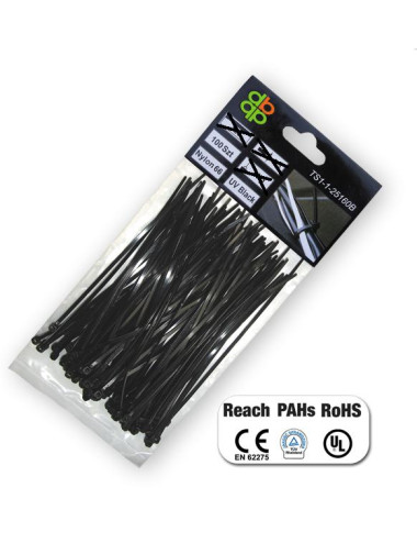 OPASKA PLASTIK CZARNA 4,8x300 100szt.