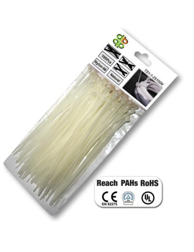 OPASKA PLASTIK BIAŁA 4,8x350 100szt.