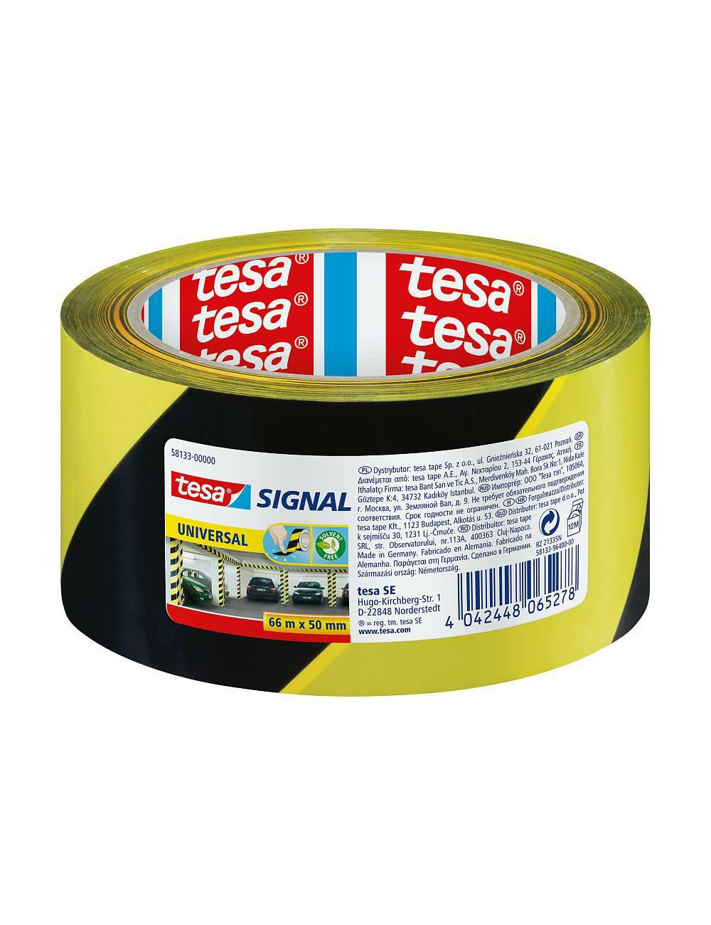 TESA TAŚMA SIGNAL ŻÓŁTO-CZARNA 66m50mm