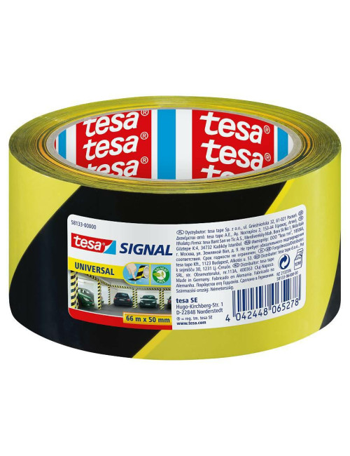 TESA TAŚMA SIGNAL ŻÓŁTO-CZARNA 66m50mm