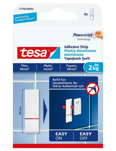 TESA PLASTRY MONTAŻOWE DO PŁYTEK 2KG