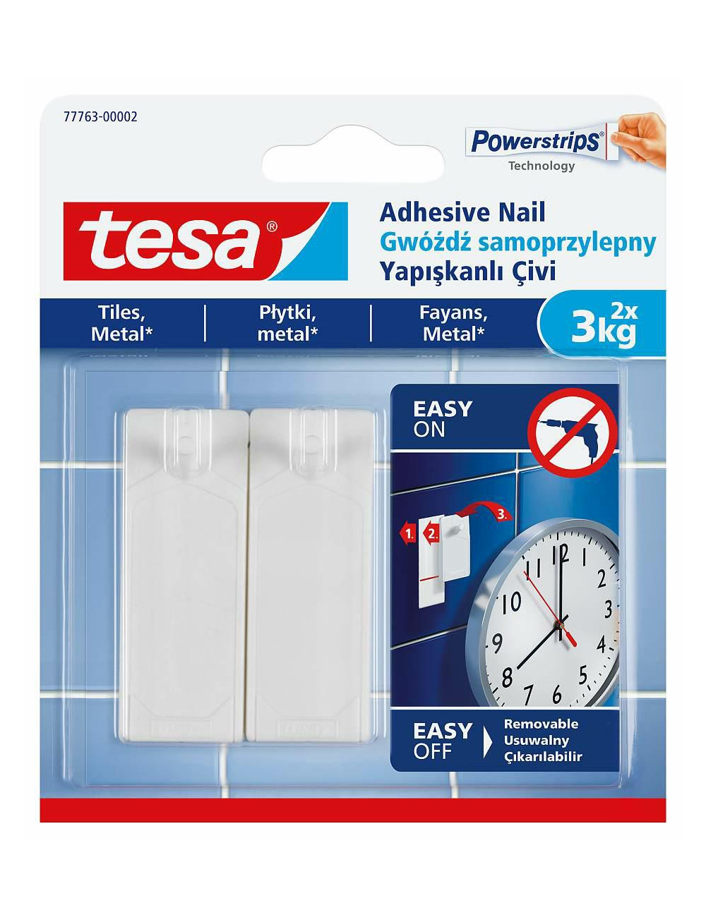 TESA GWÓŹDŹ SAMOPRZYLEPNY DO PŁYTEK 3KG