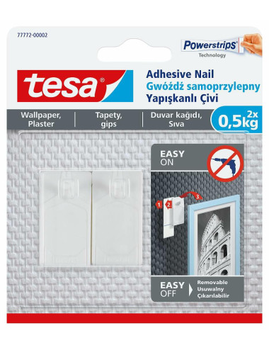 TESA GWÓŹDŹ SAMOPRZYLEPNY DO TAPET 0,5KG
