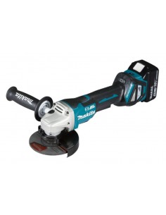 MAKITA SZLIFIERKA KĄTOWA 18V 125mm 2 x 5,0Ah LI-ION BEZSZCZOTKOWA WALIZKA MAKPAC DGA518RTJU