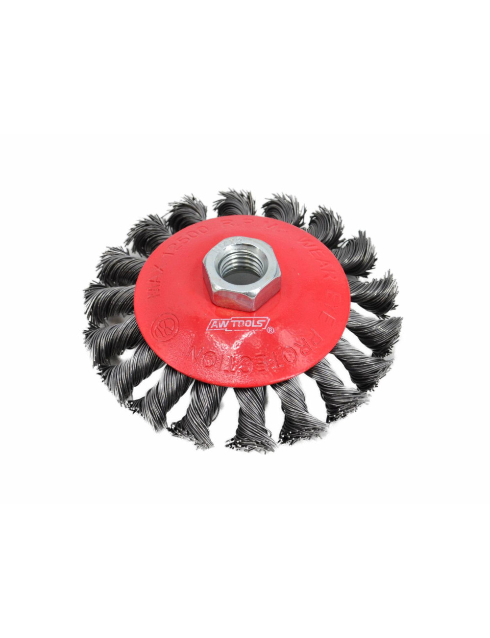 AWTOOLS SZCZOTKA STOŻKOWA 125mm M14 DRUT SKRĘCANY