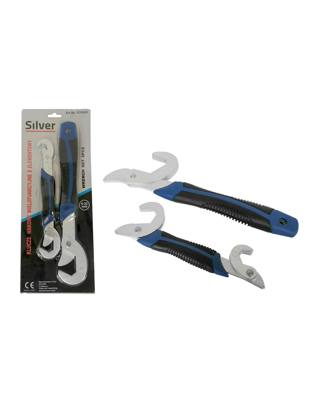 KLUCZE UNIWERSALNE 2szt. SILVER