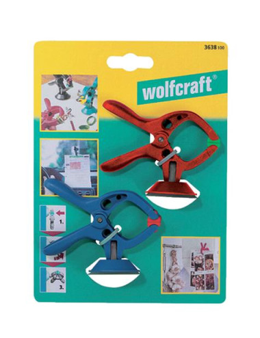 WOLFCRAFT ŚCISK SPRĘŻYNOWY MICROFIX 30mm Z PRZYSSAWKĄ 2szt.
