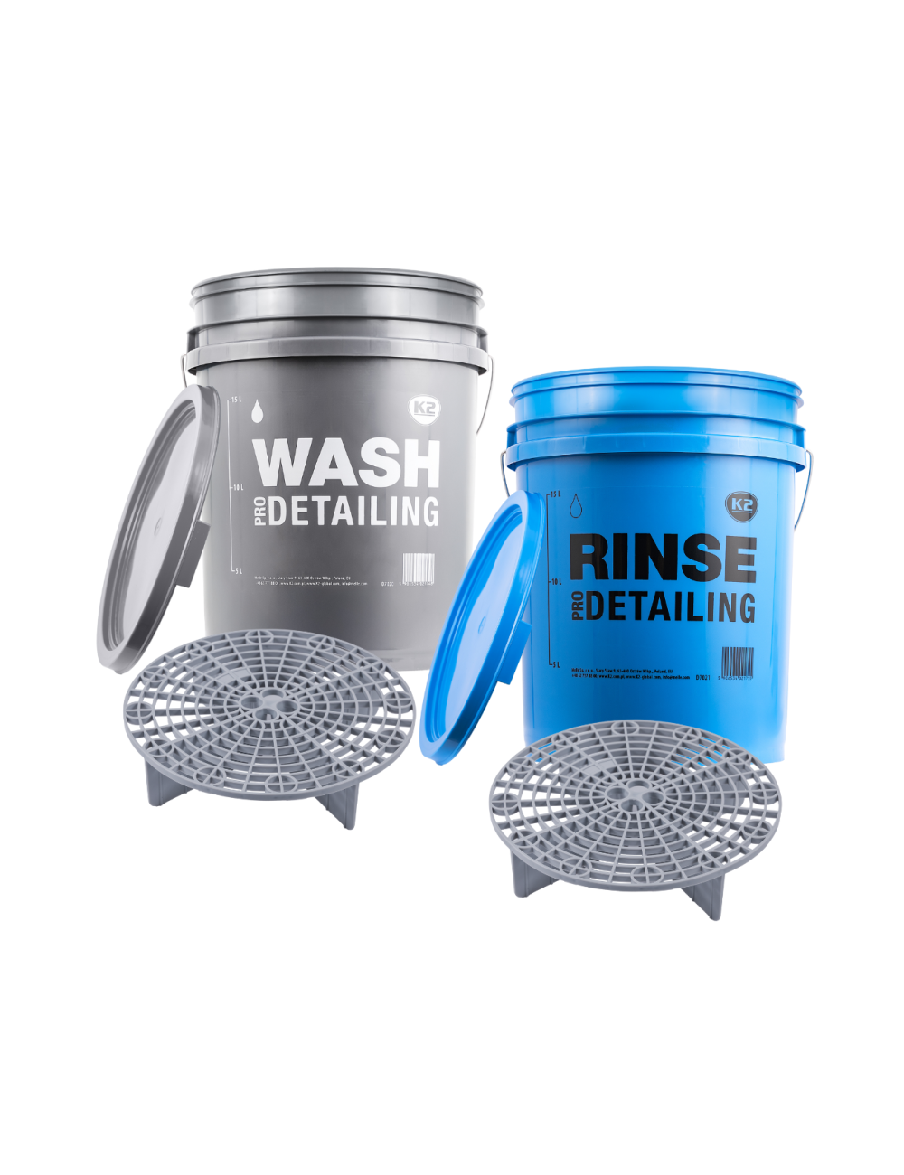K2 WIADRO DETAILINGOWE 20 L SZARE "WASH"