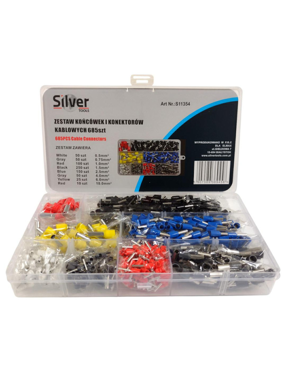 KONEKTORY I KOŃCÓWKI KABLOWE 685el. SILVER