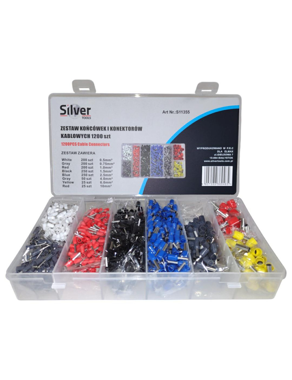 KONEKTORY I KOŃCÓWKI KABLOWE 1200el. SILVER