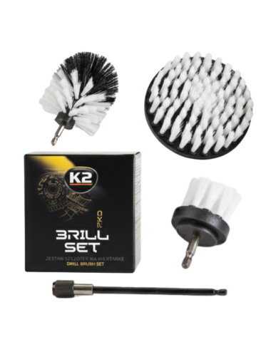 K2 ZESTAW SZCZOTEK NA WKRĘTARKĘ BRILL SET PRO 3szt