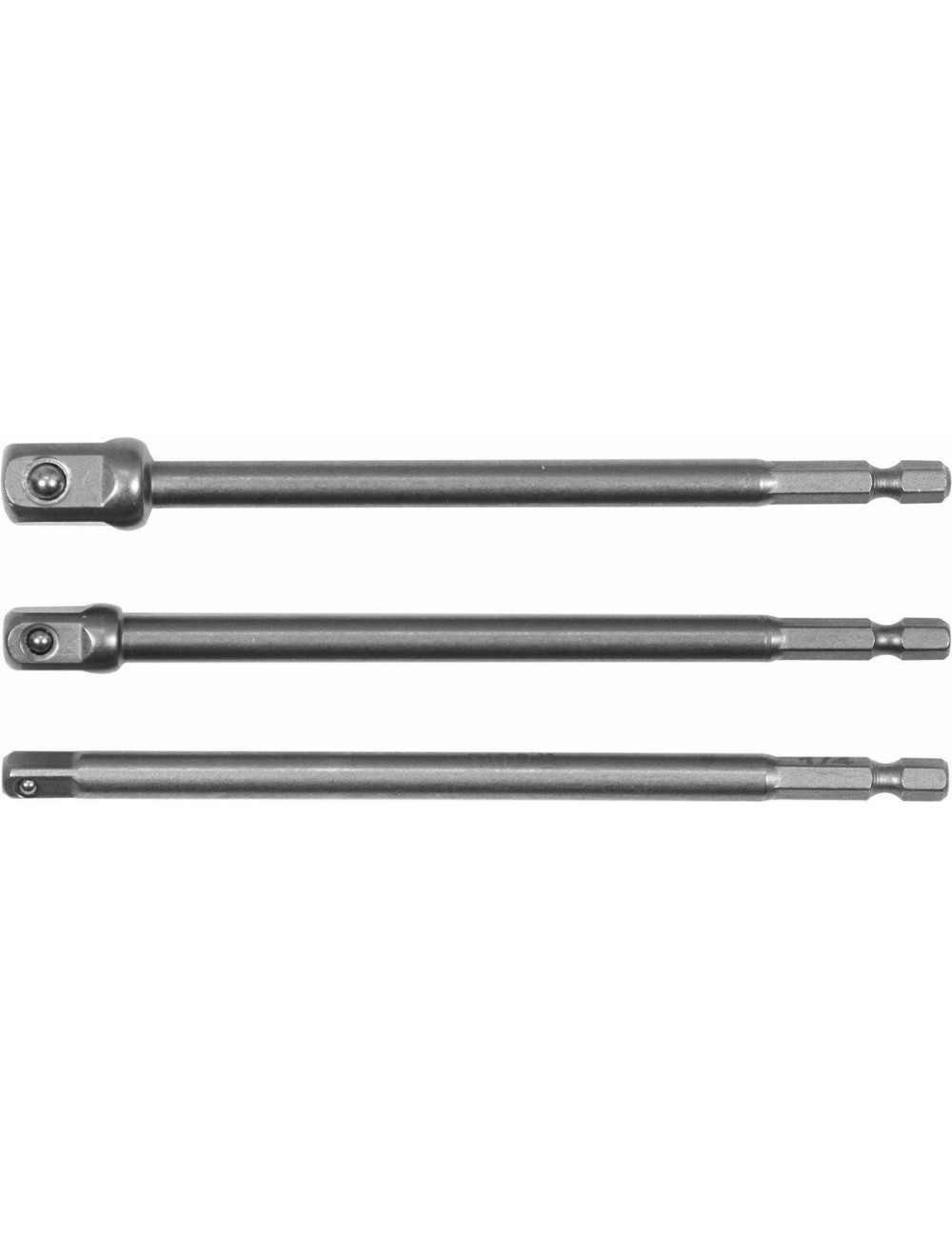 YATO ADAPTER HEX DO NASADEK KOMPLET 3szt. 1/4", 3/8", 1/2"
