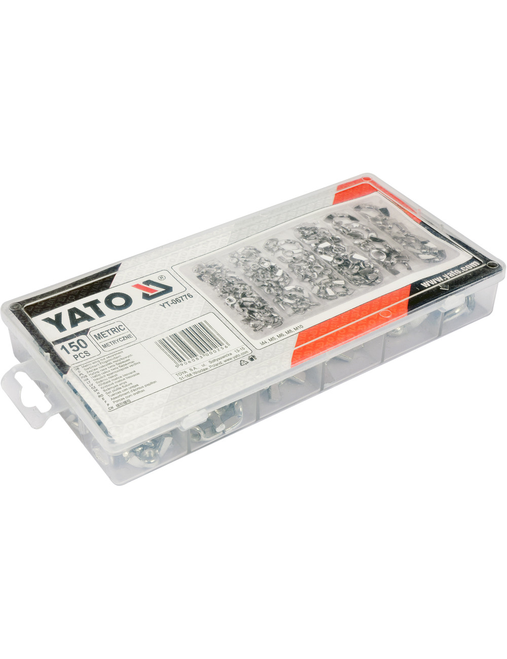 YATO NAKRĘTKI MOTYLKOWE METRYCZ.150szt.MIX