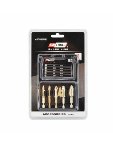 AWTOOLS WYKRĘTAKI DO ŚRUB 5cz. BLACK LINE