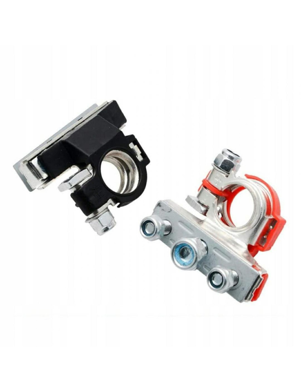 KLEMY AKUMULATOROWE M6 M8 2szt SILVER