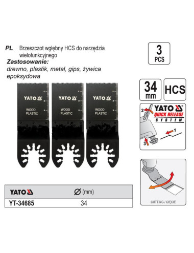 YATO BRZESZCZOT WGŁĘBNY DO NARZ.WIELOFU. HCS