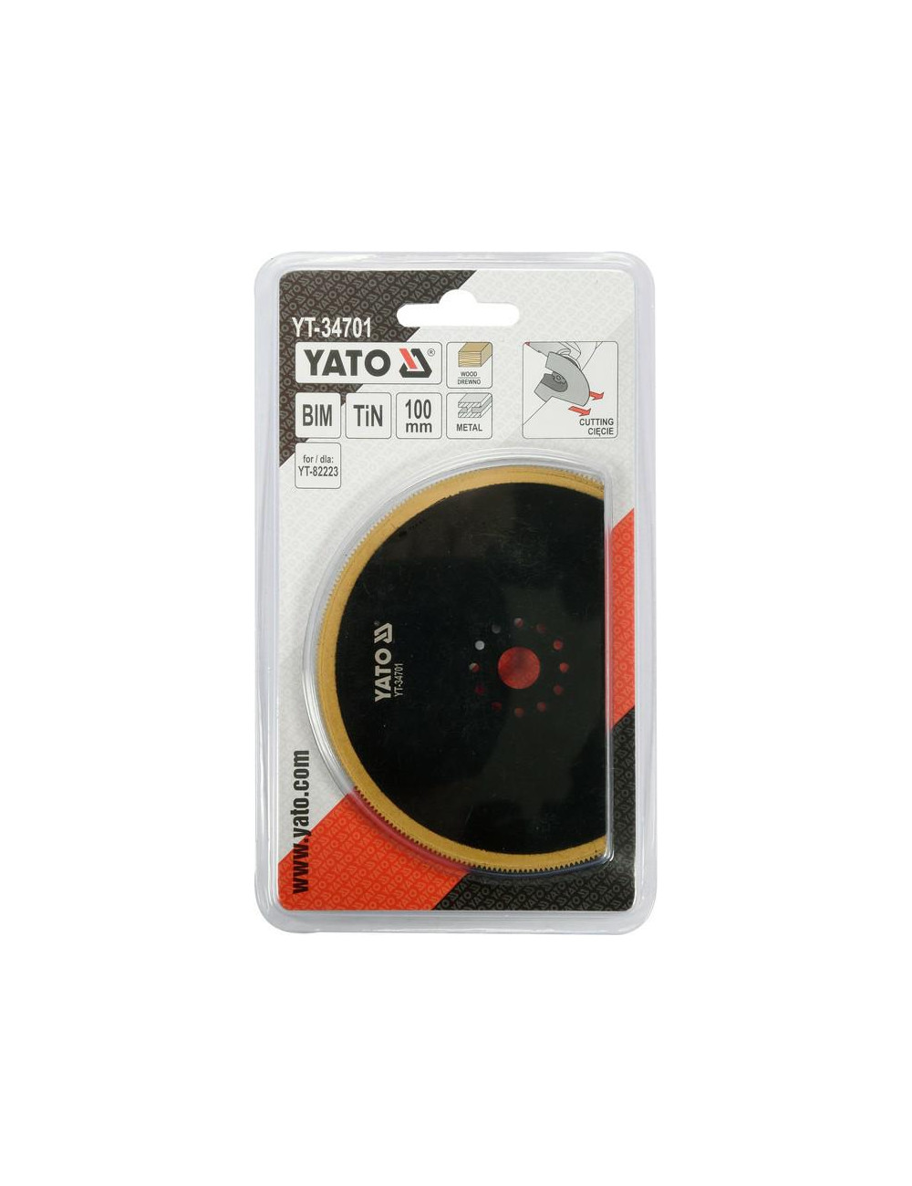 YATO BRZESZCZOT BIM-TIN SZER. 100mm
