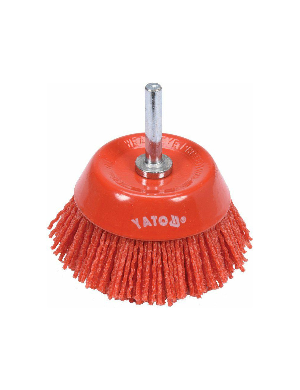 YATO SZCZOTKA TARCZOWA Z TRZPIENIEM 75mm NYLON