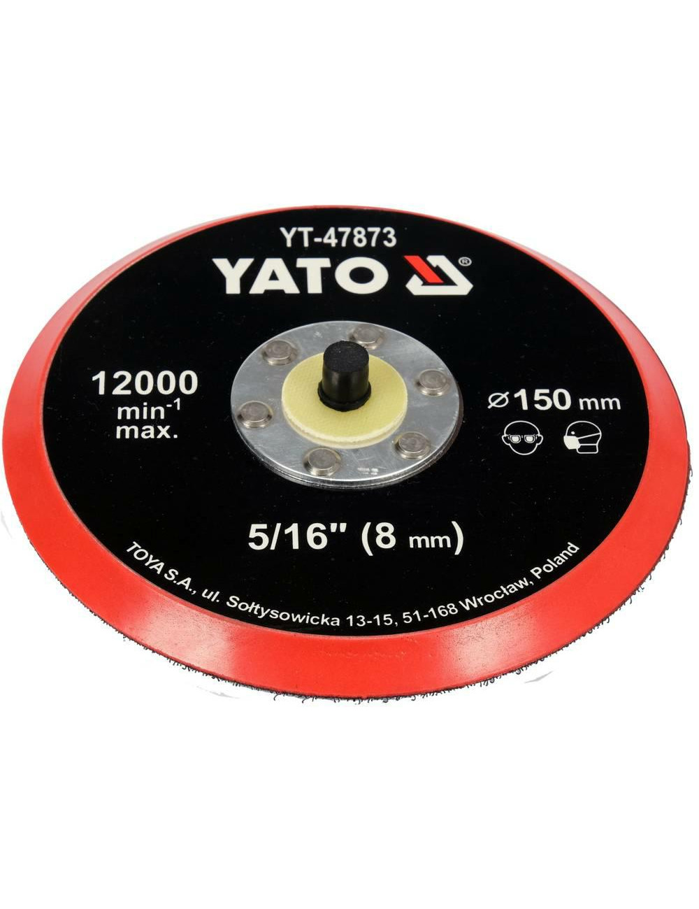 YATO DYSK TALERZ POLERSKI Z RZEPEM 150mm 5 16"