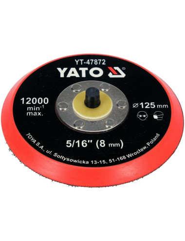 YATO DYSK TALERZ POLERSKI Z RZEPEM 125mm 5 16"